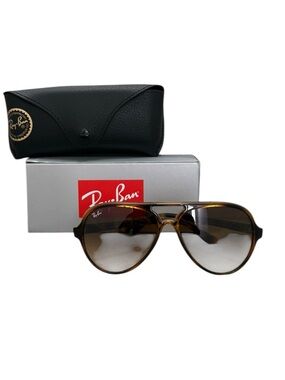 New! Authentic Ray-Ban Cats 5000 Polished Gradient Aviator Sunglasses